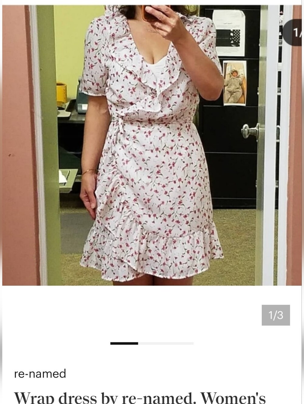 2 Wrap Dresses By Re-named. Women's Large Outstanding Condition.